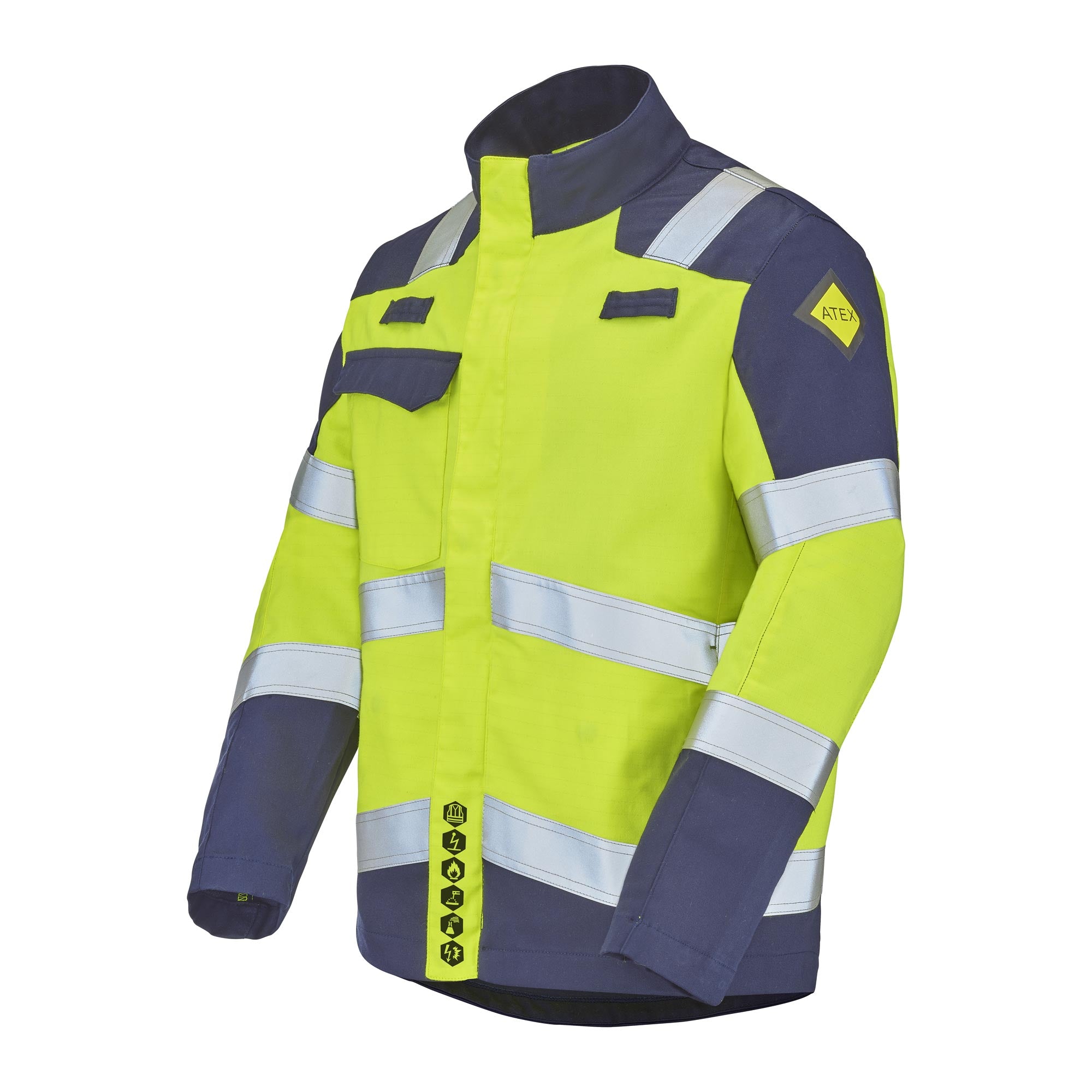 Blouson ATA PI Jaune Fluo / Bleu Marine Multirisques de la marque Cepovett Safety - Photo 3/4