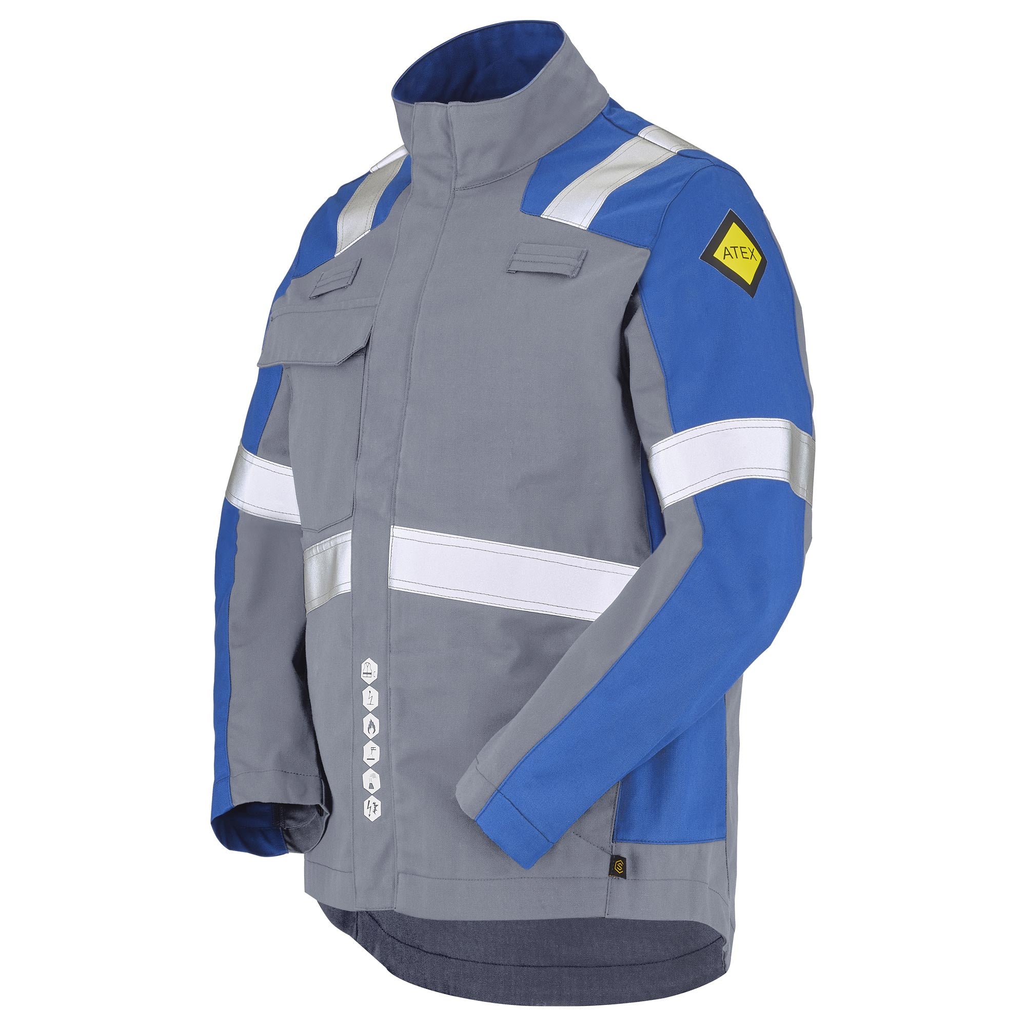 Blouson CAPURATA Gris Acier / Bleu Bugatti Multirisques de la marque Cepovett Safety - Photo 3/4
