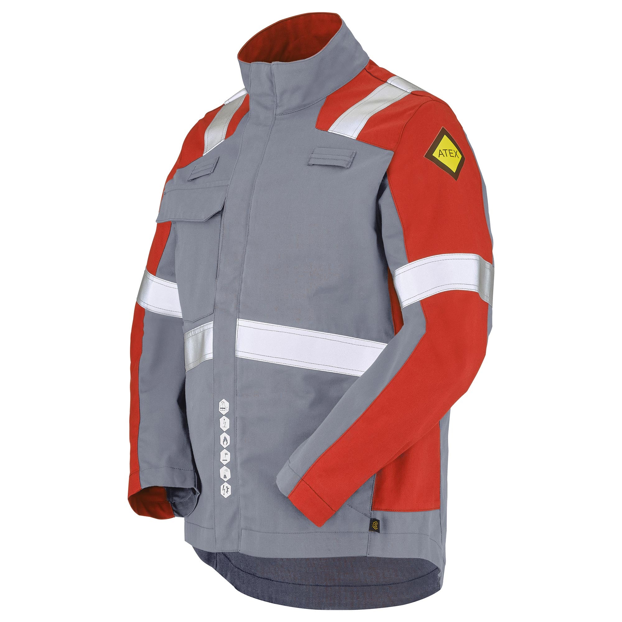 Blouson CAPURATA Gris Acier / Rouge Multirisques de la marque Cepovett Safety - Photo 3/4