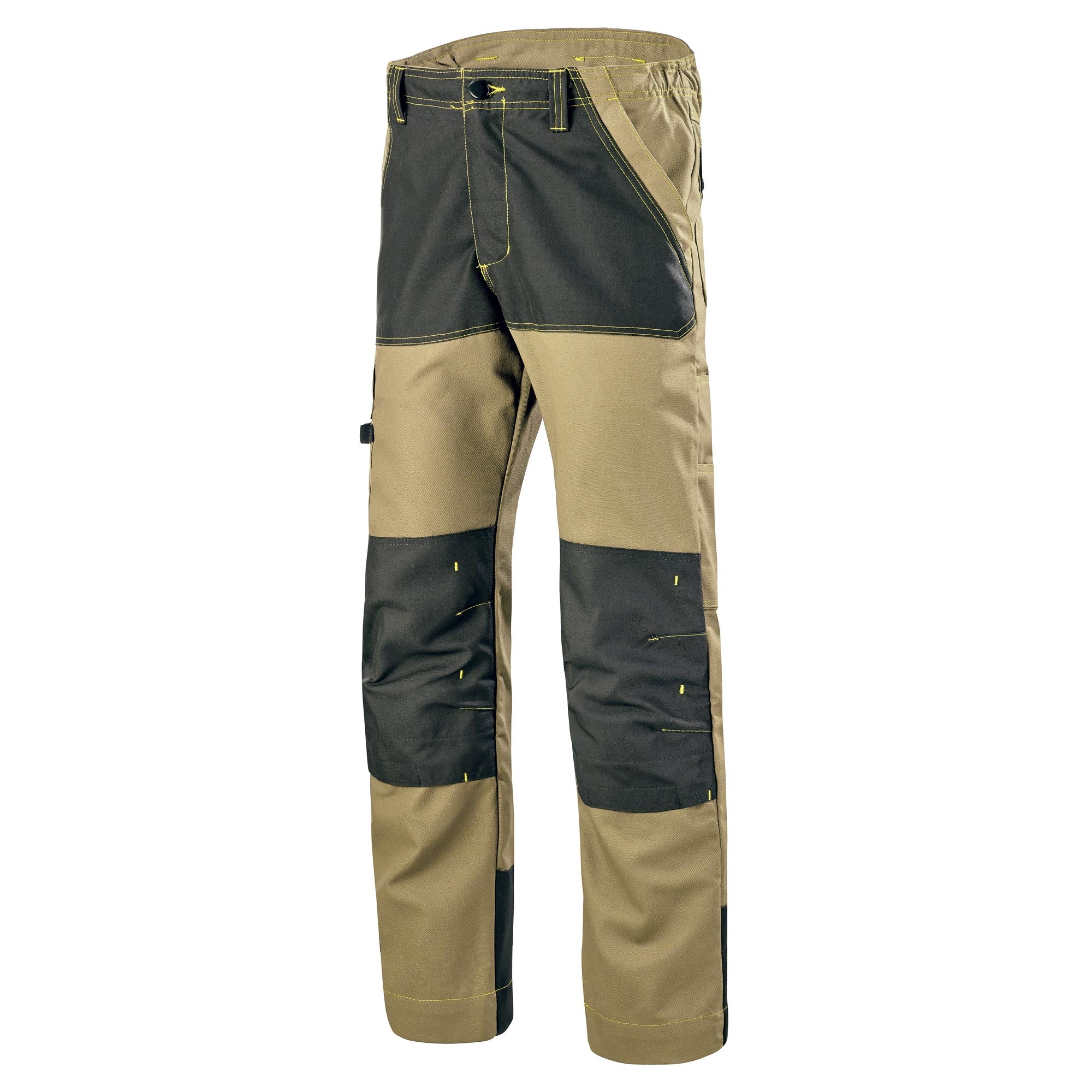 Pantalon renforcé CRAFT WORKER Savane / Noir Artisan BTP de la marque Cepovett Safety - Photo 3/4