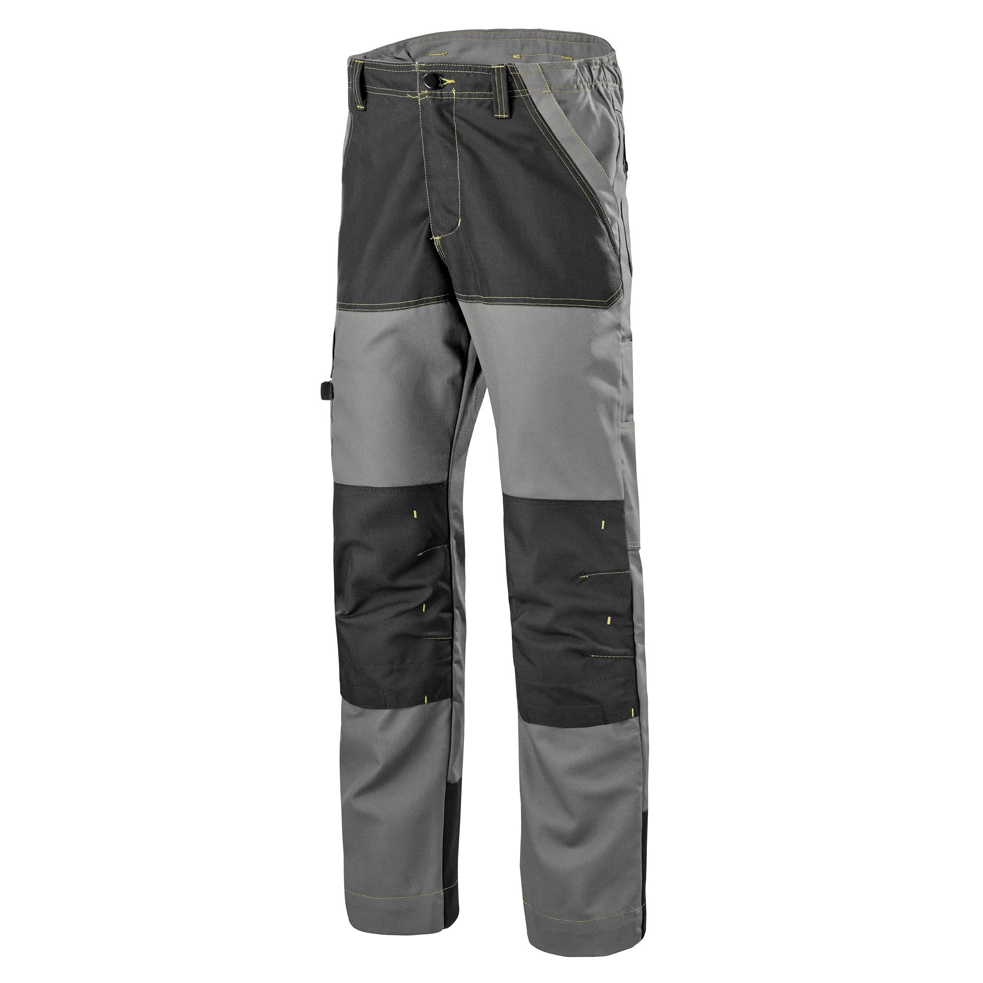 Pantalon renforcé CRAFT WORKER Gris Convoy / Noir Artisan BTP de la marque Cepovett Safety - Photo 3/4
