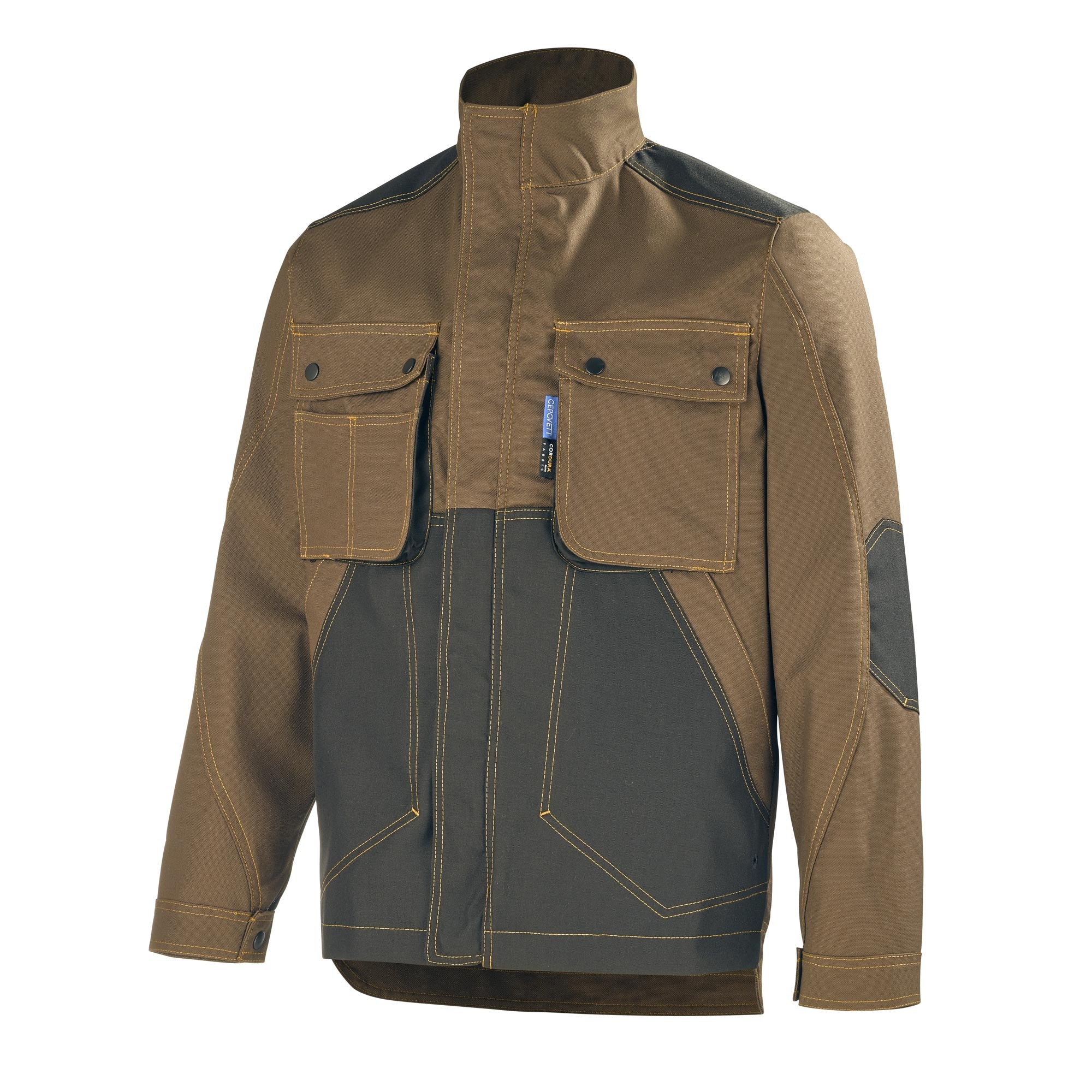 Blouson CRAFT WORKER Marron / Noir Artisan BTP de la marque Cepovett Safety - Photo 3/4