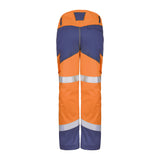 Pantalon ESCORIAL Orange Fluo / Bleu Marine Multirisques de la marque Cepovett Safety - Photo dos