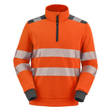 Sweat JACKHAMMER Orange Fluo / Gris Charcoal Haute Visibilité de la marque Cepovett Safety - Photo face