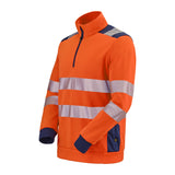 Sweat JACKHAMMER Orange Fluo / Bleu Marine Haute Visibilité de la marque Cepovett Safety - Photo 3/4