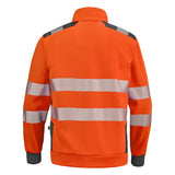 Sweat JACKHAMMER Orange Fluo / Gris Charcoal Haute Visibilité de la marque Cepovett Safety - Photo dos