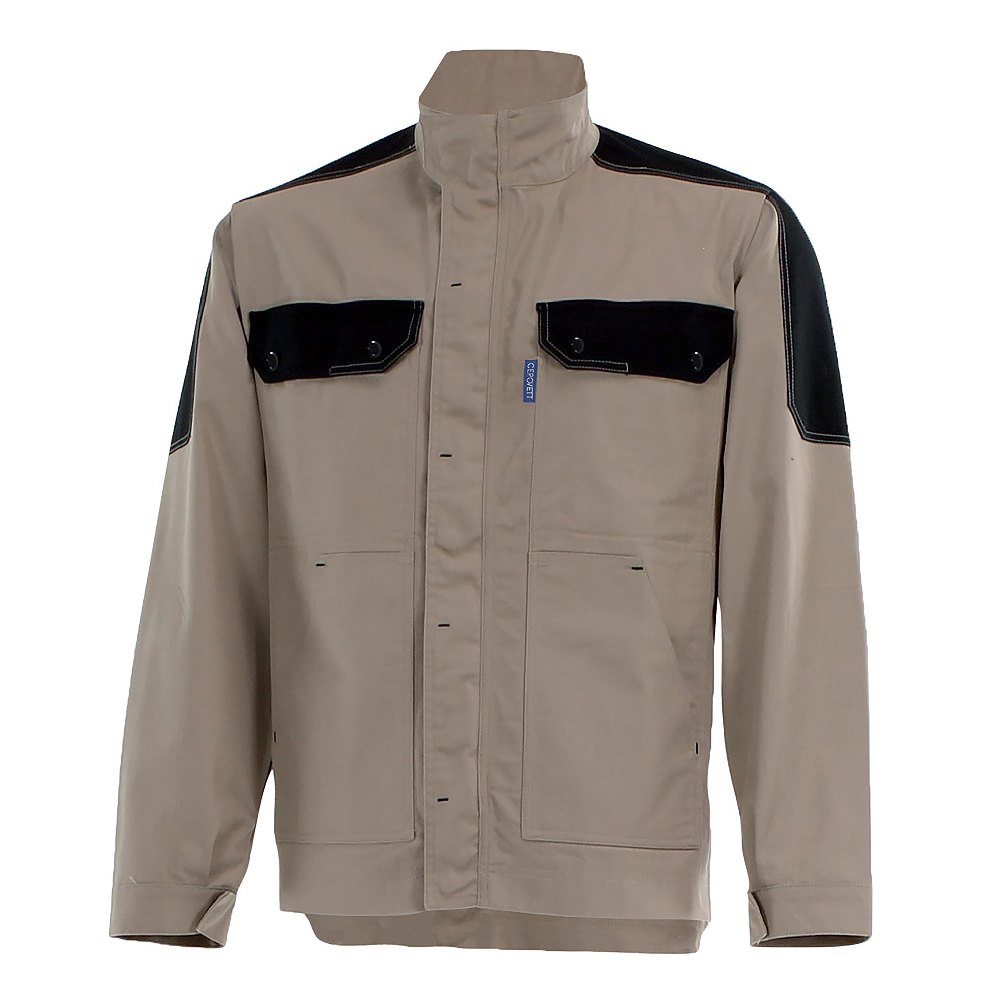 Blouson KARGO PRO LIGHT Beige / Noir Artisan BTP de la marque Cepovett Safety - Photo 3/4