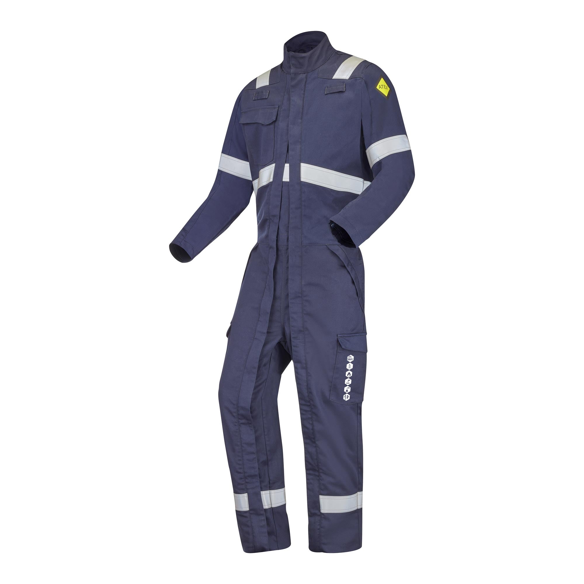 Combinaison 2 zip OUKA Bleu Marine Multirisques de la marque Cepovett Safety - Photo 3/4