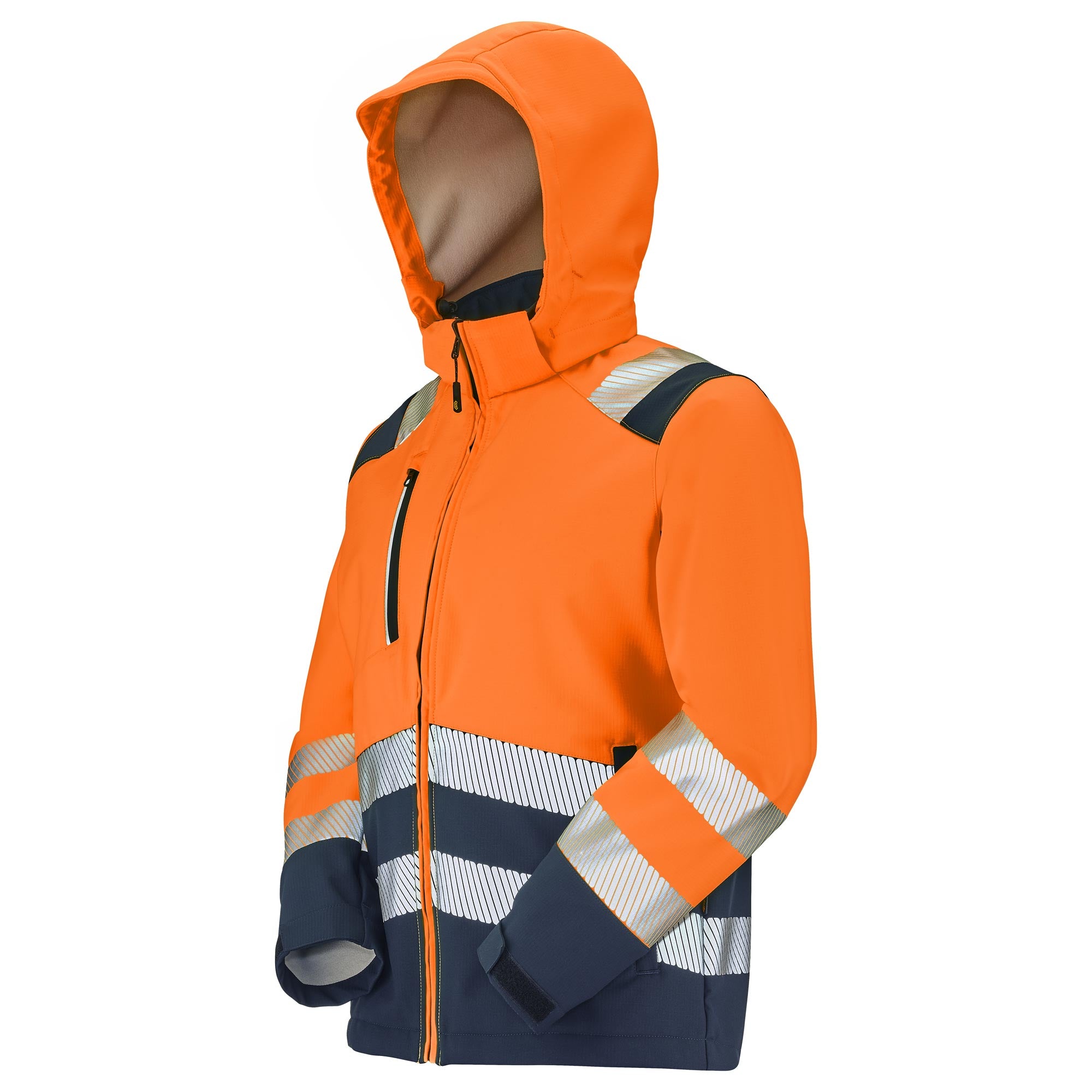 Softshell TATRAS XP PI Orange Fluo / Navy Haute Visibilité de la marque Cepovett Safety - Photo 3/4
