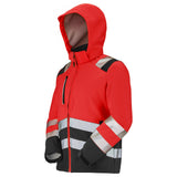 Softshell TATRAS XP PI Rouge Fluo / Noir Haute Visibilité de la marque Cepovett Safety - Photo 3/4