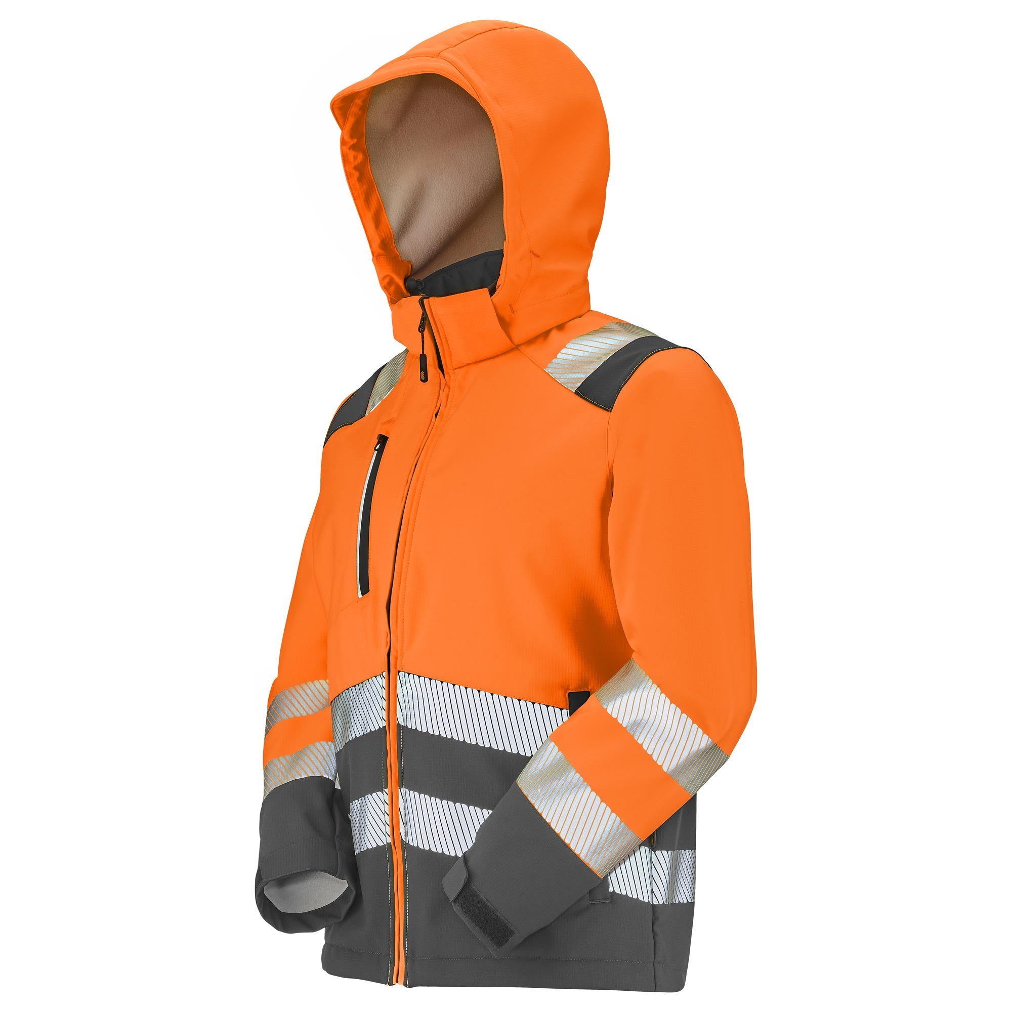 Softshell TATRAS XP PI Orange Fluo / Gris Charcoal Haute Visibilité de la marque Cepovett Safety - Photo 3/4