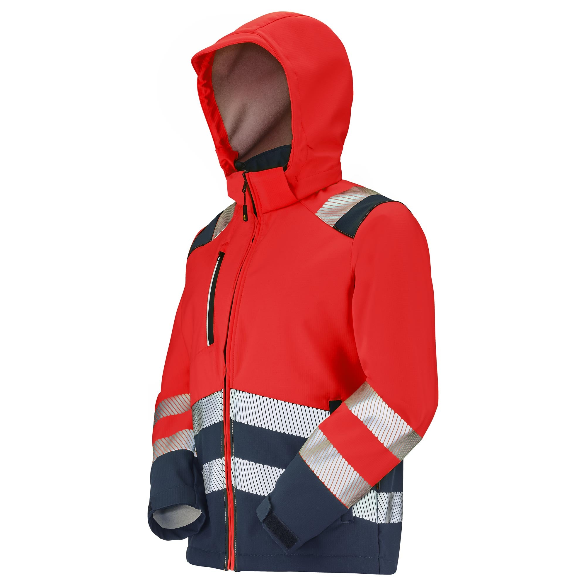 Softshell TATRAS XP PI Rouge Fluo / Navy Haute Visibilité de la marque Cepovett Safety - Photo 3/4
