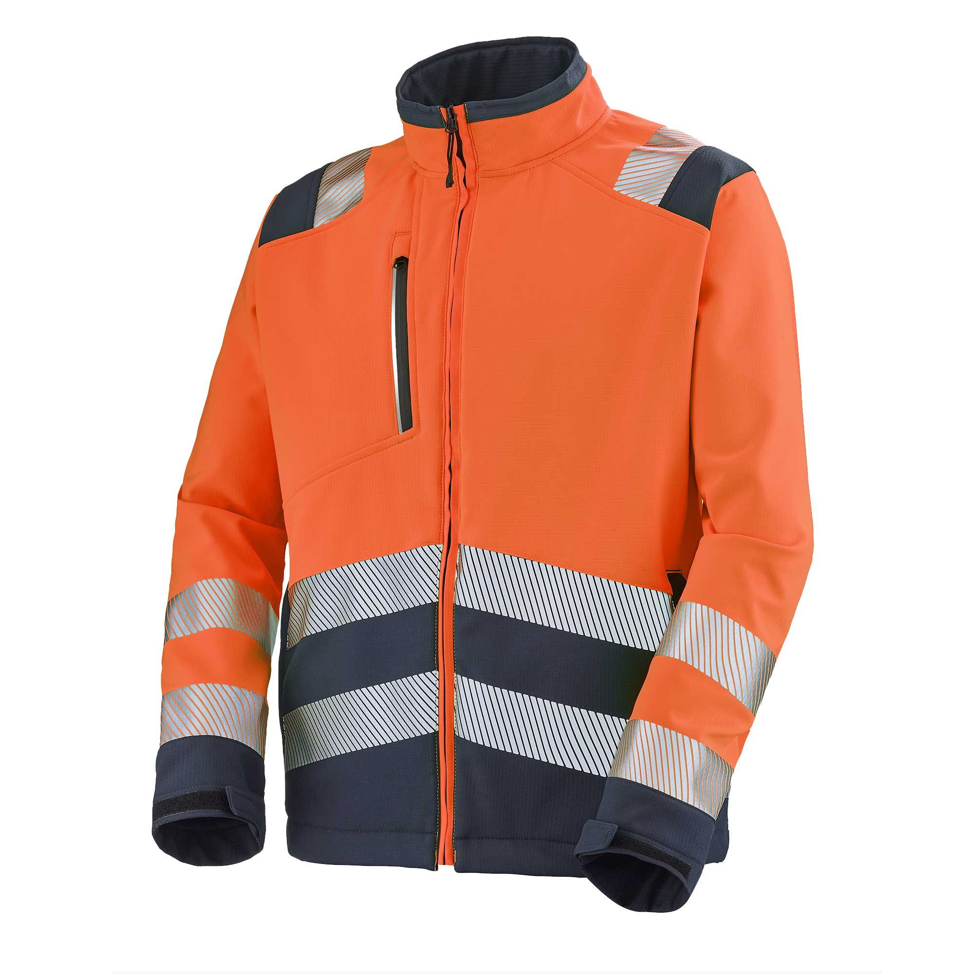 Softshell TATRAS Orange Fluo / Navy Haute Visibilité de la marque Cepovett Safety - Photo 3/4
