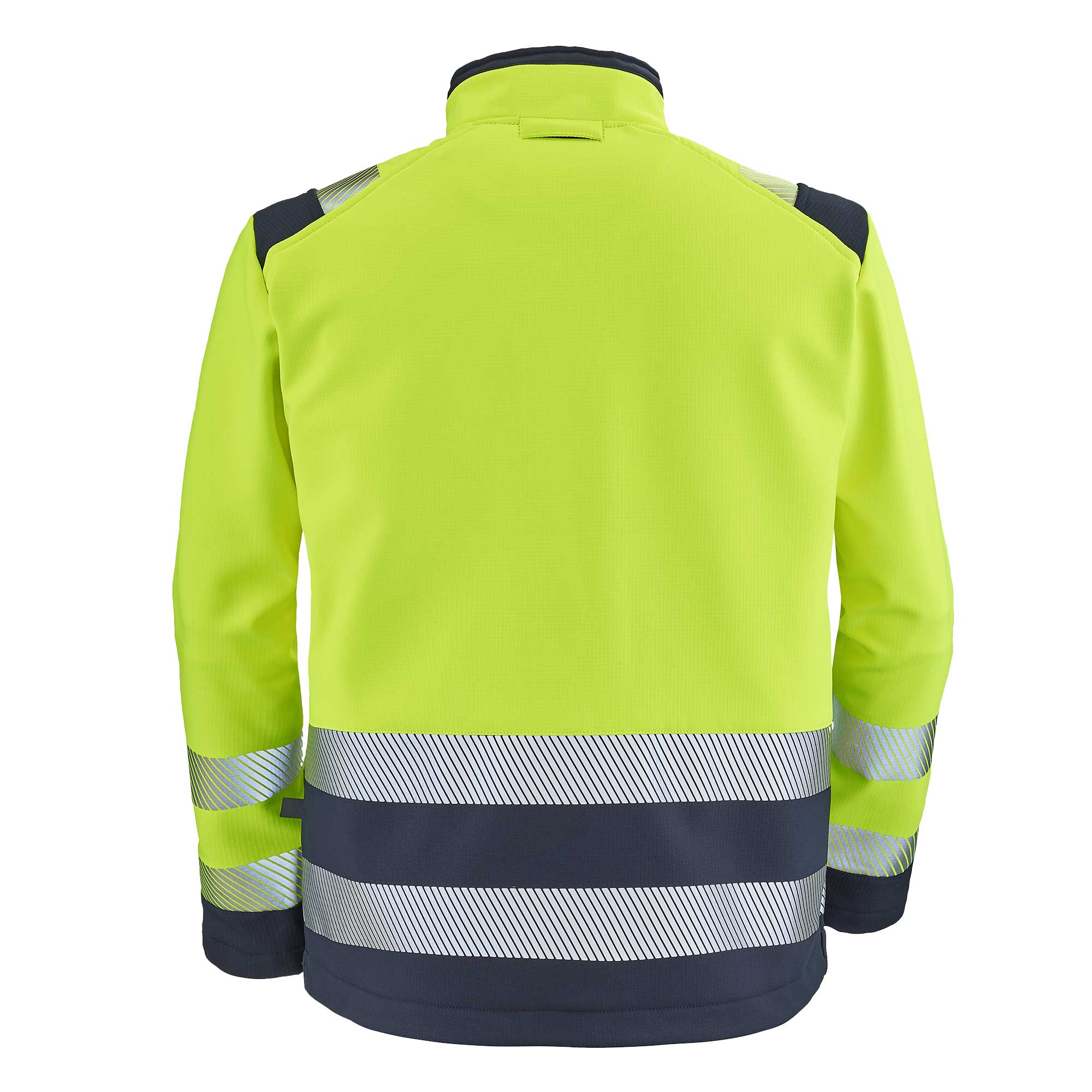 Softshell TATRAS Jaune Fluo / Bleu Marine Haute Visibilité de la marque Cepovett Safety - Photo dos