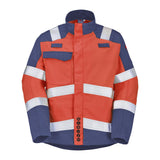 Blouson ABRA Orange Fluo / Bleu Marine Multirisques de la marque Cepovett Safety - Photo 3/4