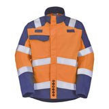 Blouson ABRA Orange Fluo / Bleu Marine Multirisques de la marque Cepovett Safety - Photo 3/4