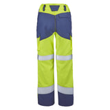 Pantalon poches genoux AGATE Jaune Fluo / Bleu Marine Multirisques de la marque Cepovett Safety - Photo 3/4