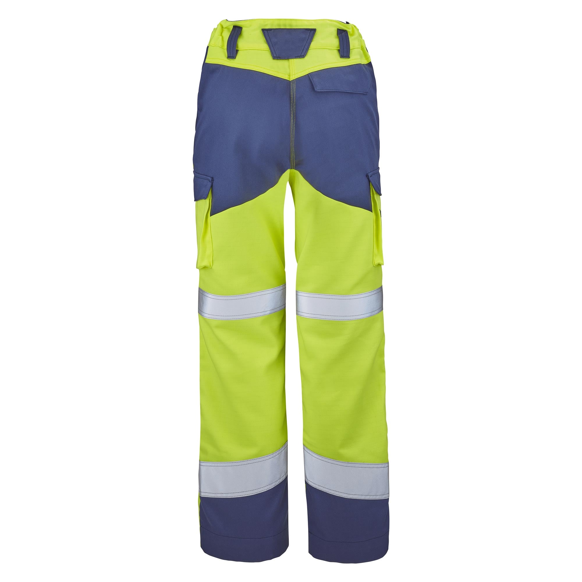 Pantalon poches genoux AGATE Jaune Fluo / Bleu Marine Multirisques de la marque Cepovett Safety - Photo 3/4