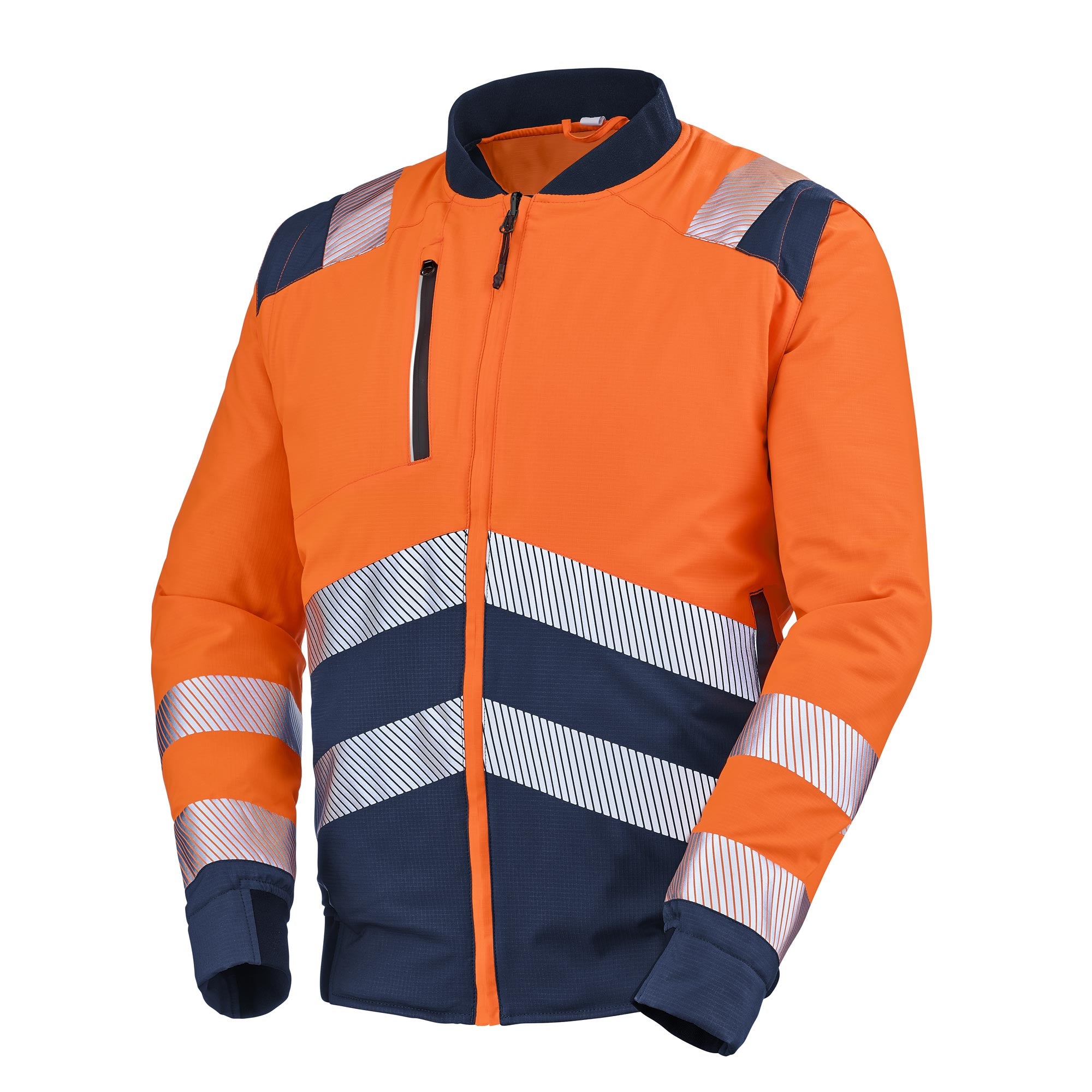 Blouson teddy ALPILLES Jaune Fluo / Bleu Marine Haute Visibilité de la marque Cepovett Safety - Photo 3/4