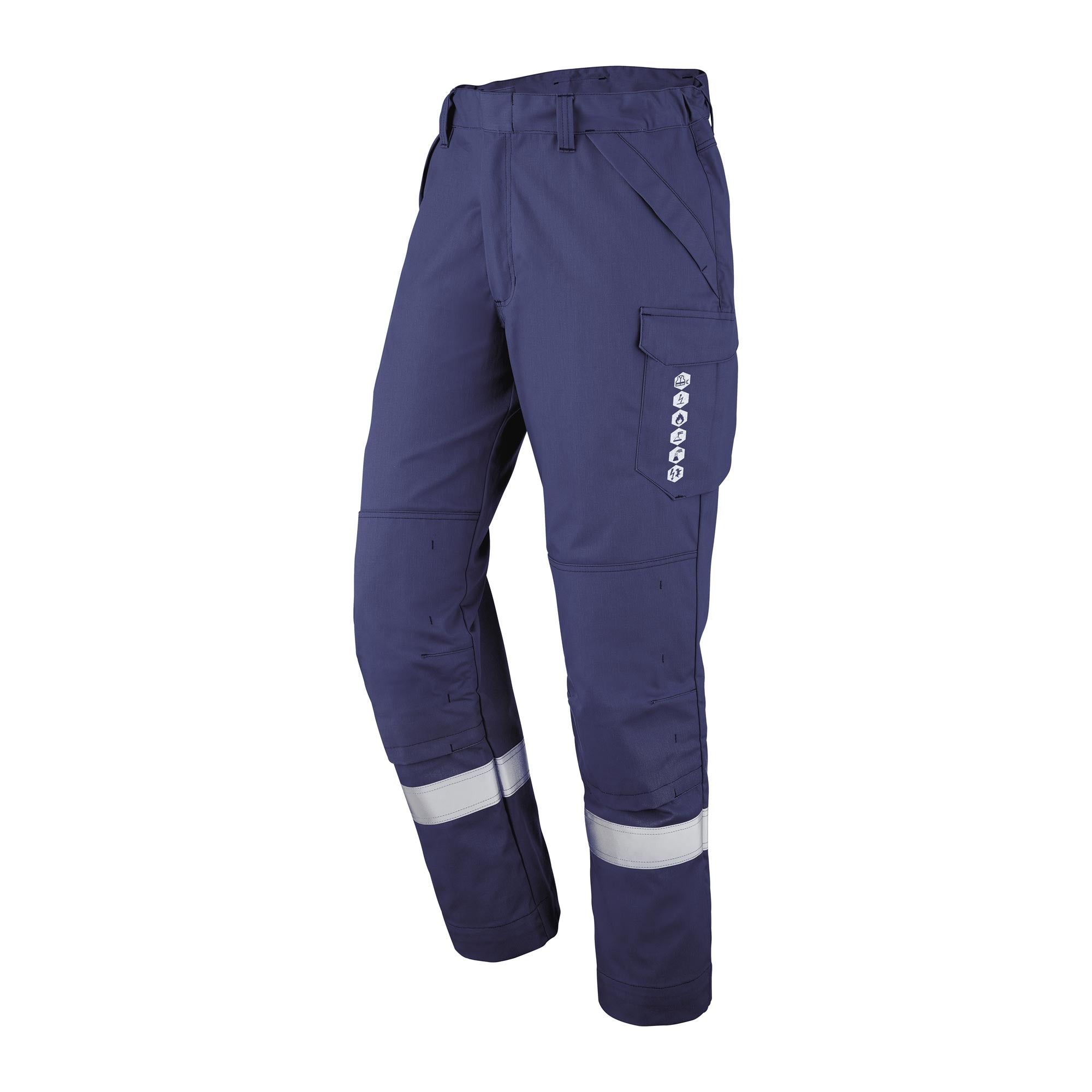 Pantalon poches genoux ANTUCO Bleu Marine Multirisques de la marque Cepovett Safety - Photo 3/4