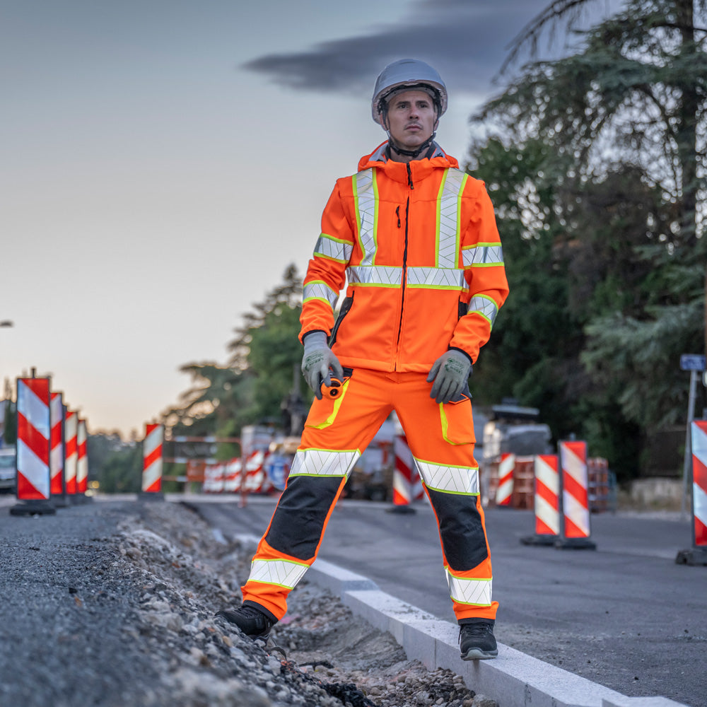 Softshell Haute Visibilité ASTRAIA – Veste EPI Classe Modulable
