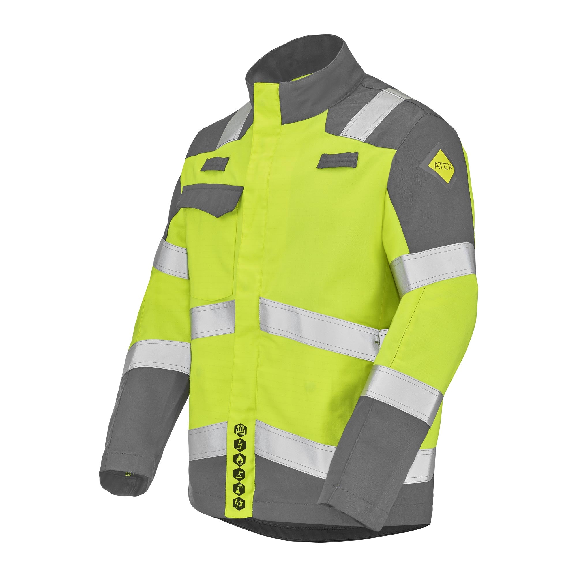 Blouson ATA Jaune Fluo / Bleu Marine Multirisques de la marque Cepovett Safety - Photo 3/4