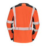 Tee-shirt BARANNI Orange Fluo / Noir Haute Visibilité de la marque Cepovett Safety - Photo dos