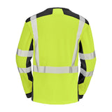Tee-shirt BARANNI Jaune Fluo / Noir Haute Visibilité de la marque Cepovett Safety - Photo dos