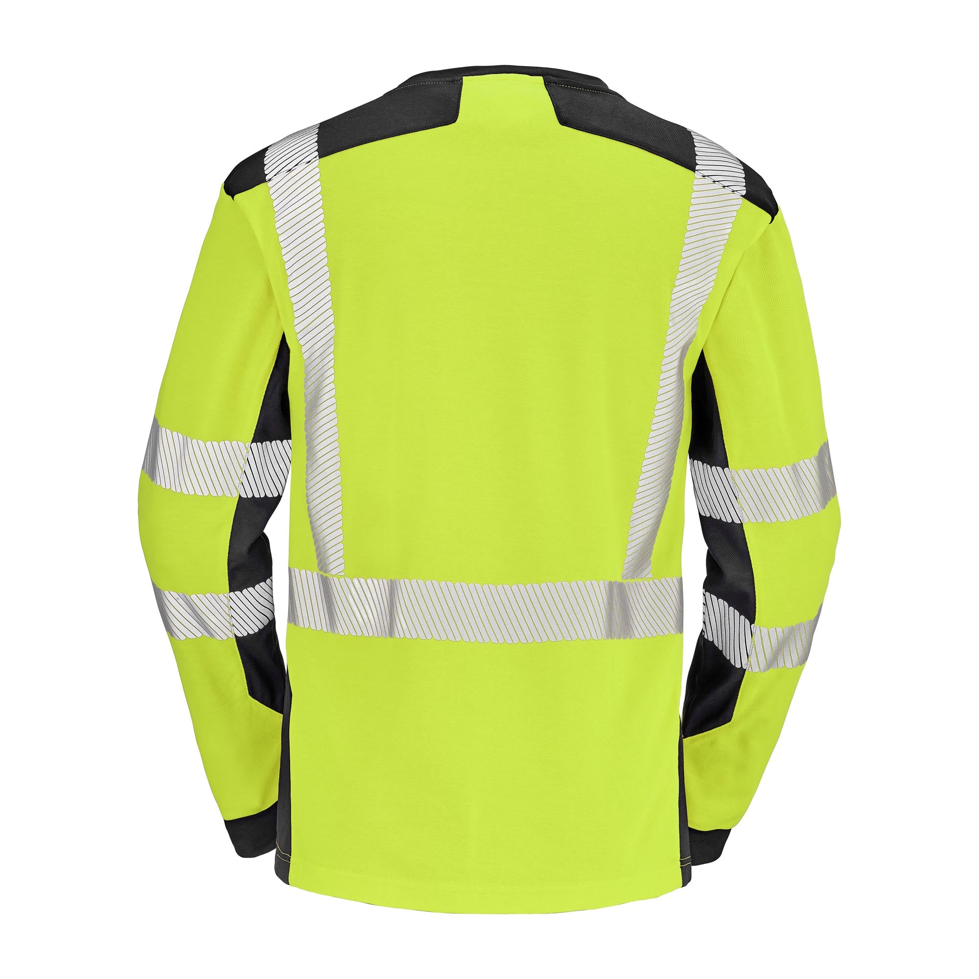 Tee-shirt BARANNI Jaune Fluo / Noir Haute Visibilité de la marque Cepovett Safety - Photo dos