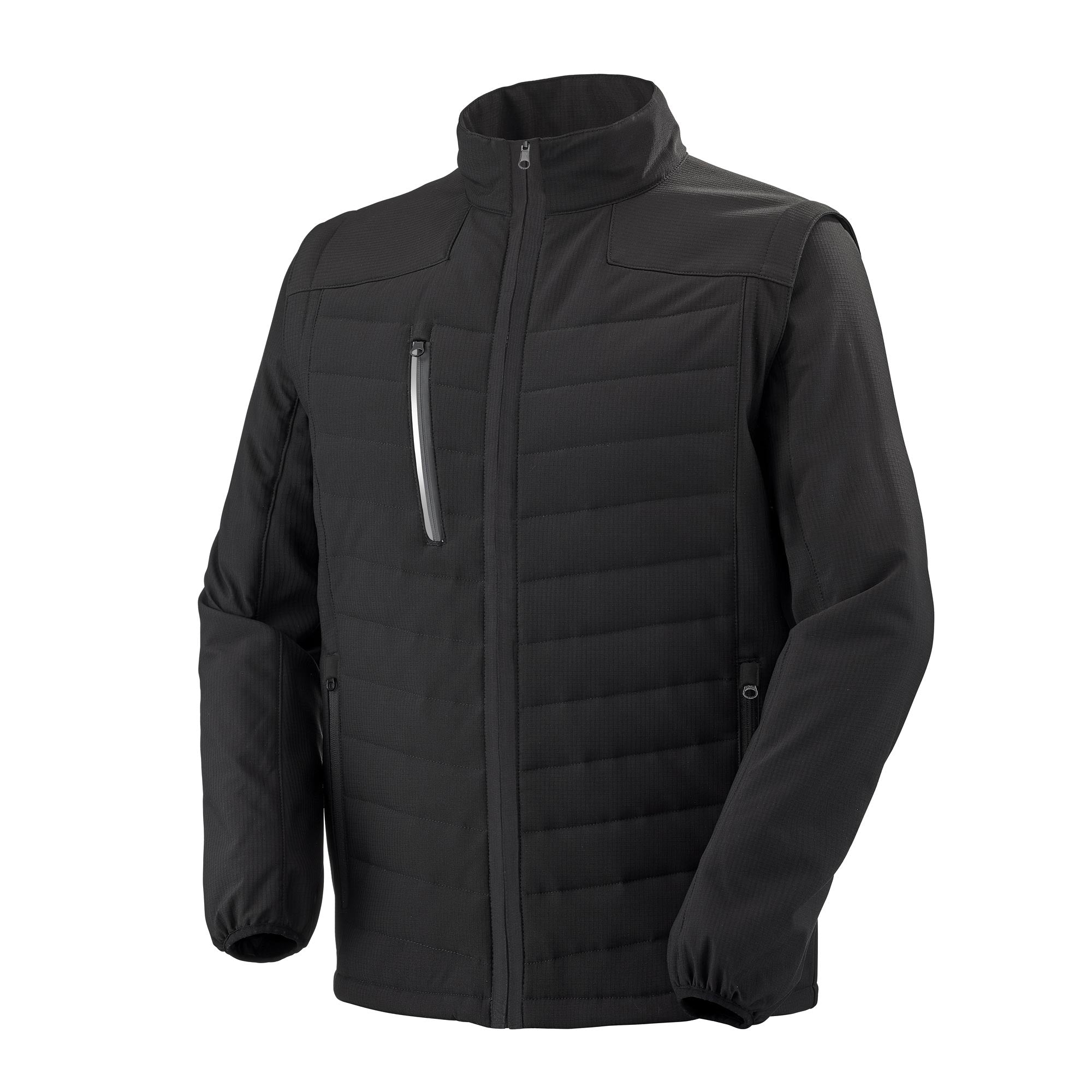 Veste hybride CARPATES Noir Artisan BTP de la marque Cepovett Safety - Photo 3/4