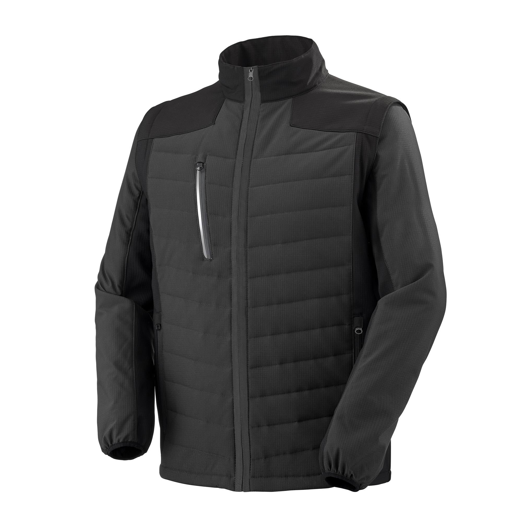 Veste hybride CARPATES Noir Artisan BTP de la marque Cepovett Safety - Photo 3/4