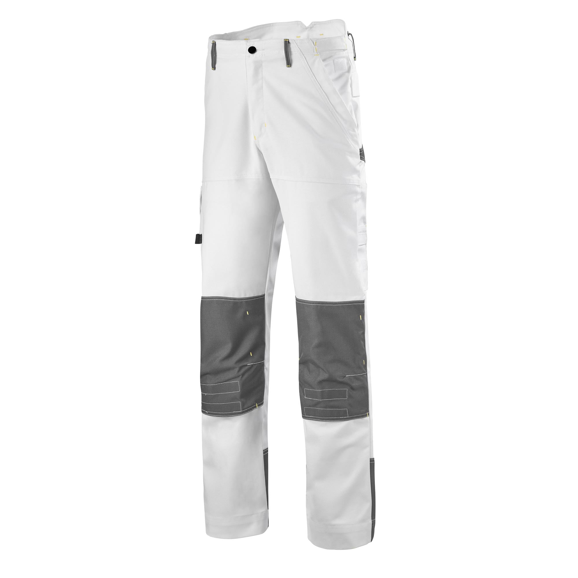Pantalon renforcé CRAFT PAINT Blanc / Gris Convoy Artisan BTP de la marque Cepovett Safety - Photo 3/4