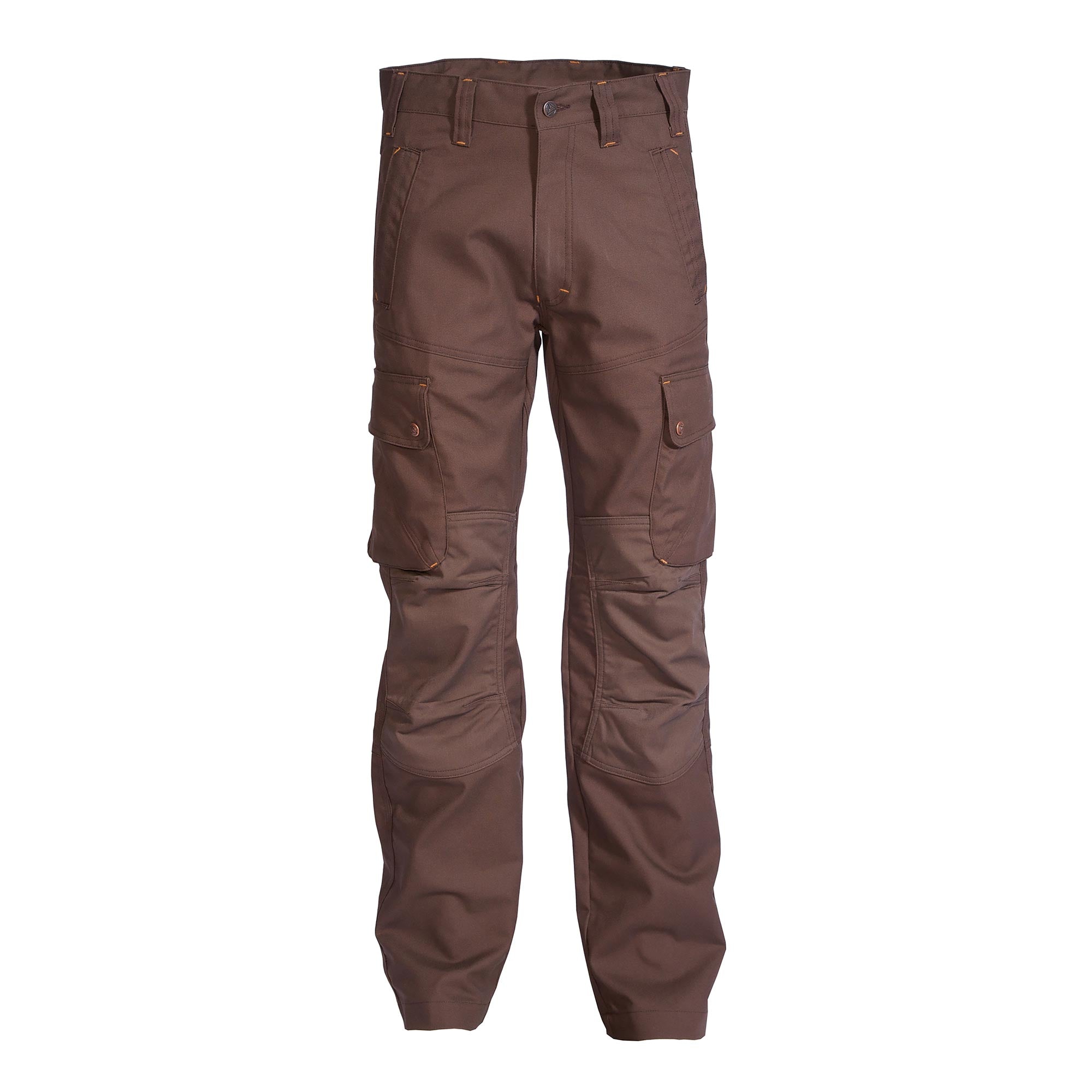 Pantalon uni CRAFT WORKER Marron Artisan BTP de la marque Cepovett Safety - Photo face