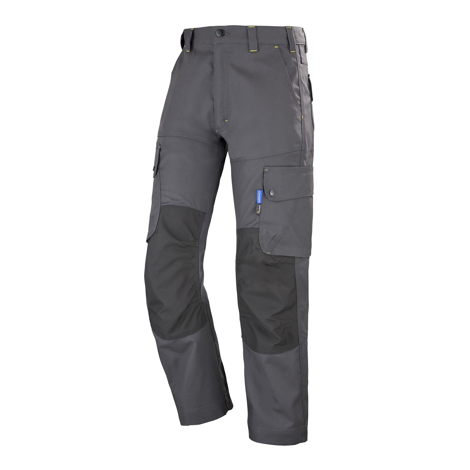 Pantalon uni CRAFT WORKER Gris Charcoal Artisan BTP de la marque Cepovett Safety - Photo 3/4