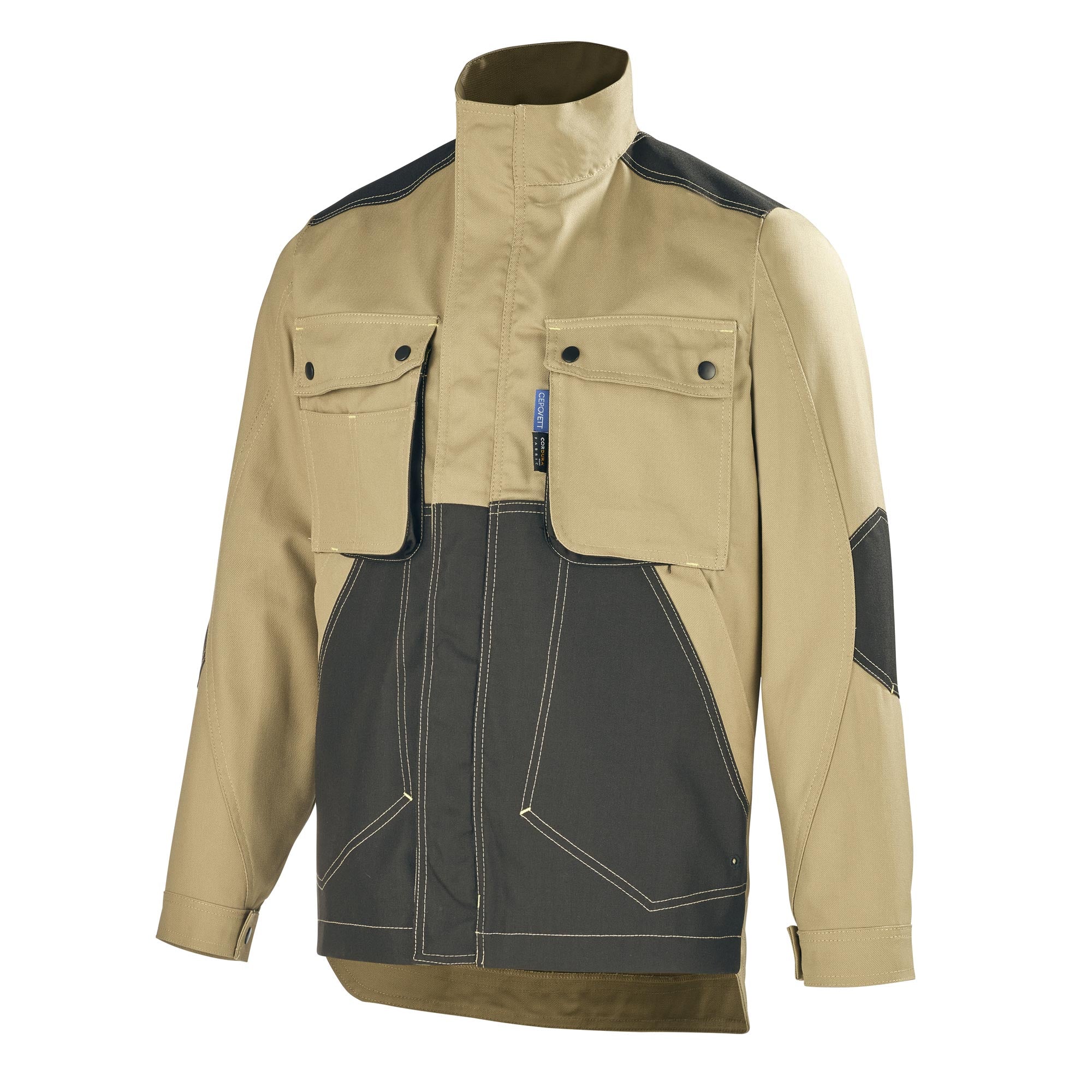 Blouson CRAFT WORKER Gris Charcoal / Noir Artisan BTP de la marque Cepovett Safety - Photo 3/4