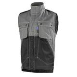 Gilet CRAFT WORKER Gris Convoy / Noir Artisan BTP de la marque Cepovett Safety - Photo 3/4