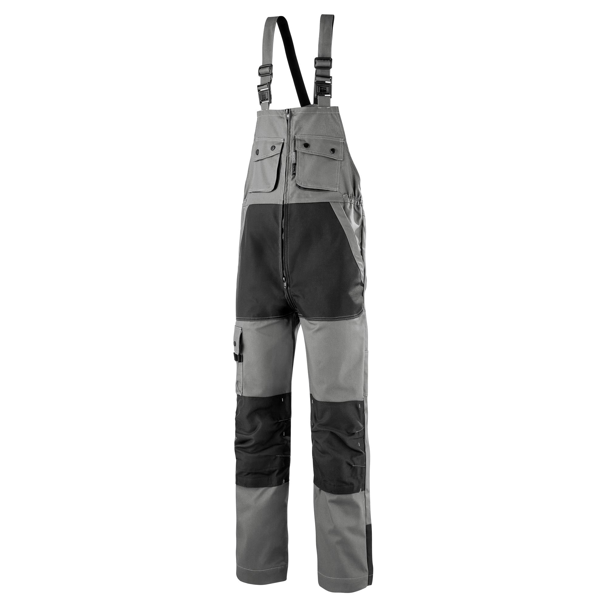 Cotte à bretelles CRAFT WORKER Gris Convoy / Noir Artisan BTP de la marque Cepovett Safety - Photo 3/4