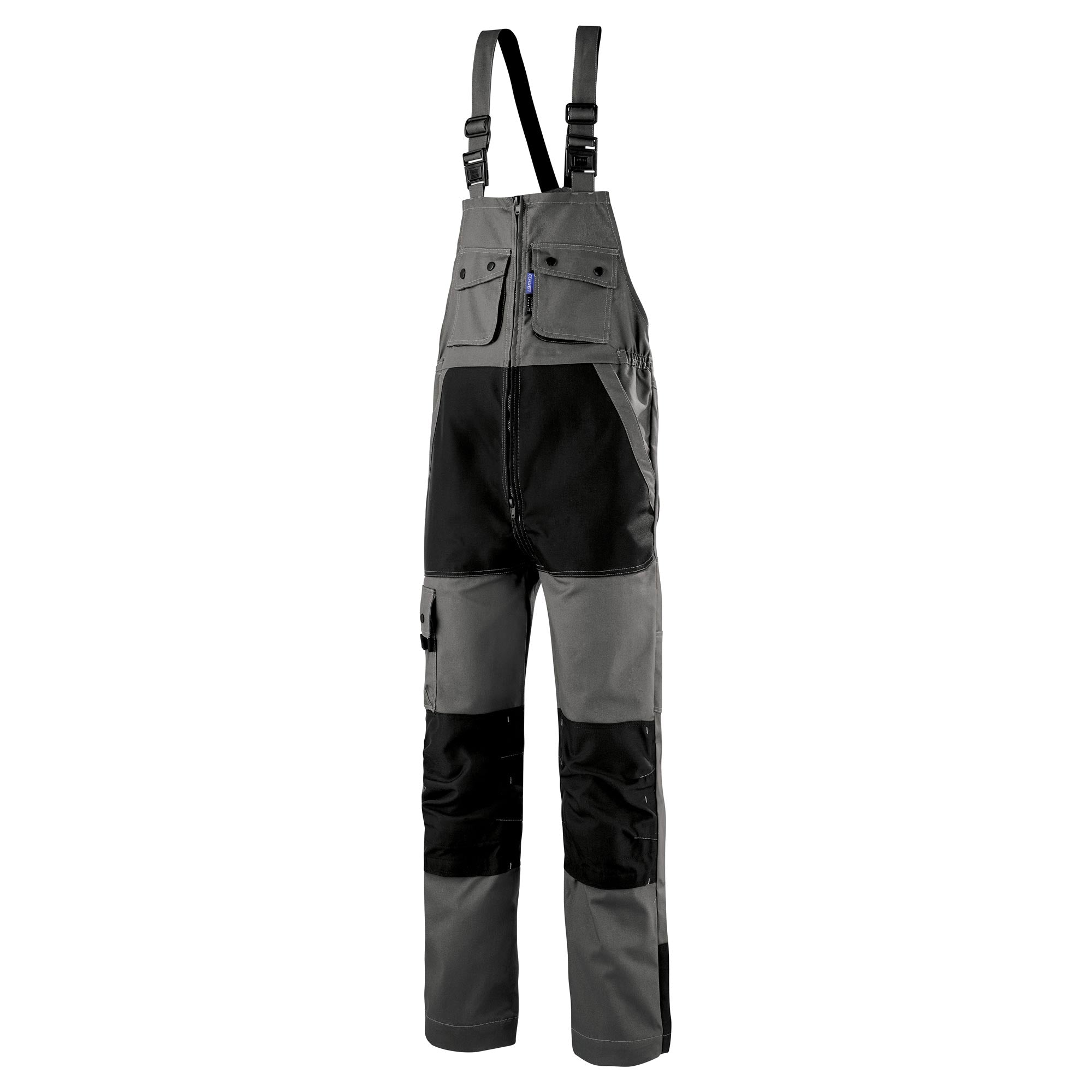 Cotte à bretelles CRAFT WORKER Gris Charcoal / Noir Artisan BTP de la marque Cepovett Safety - Photo 3/4