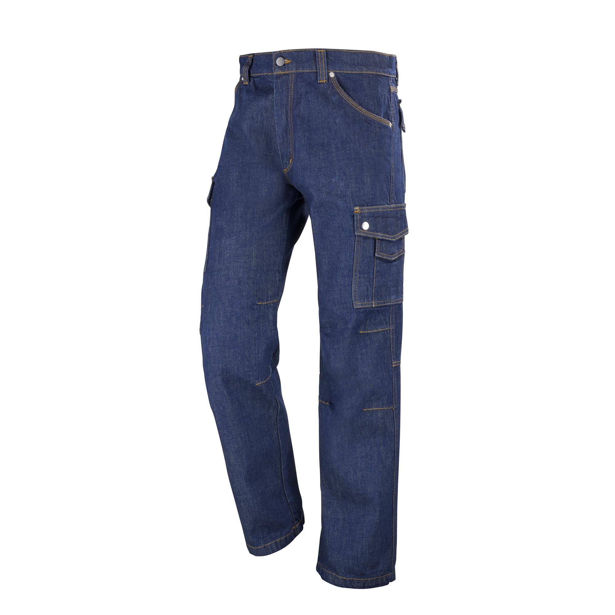 Jeans multipoches DENIM Bleu Jean Artisan BTP de la marque Cepovett Safety - Photo 3/4