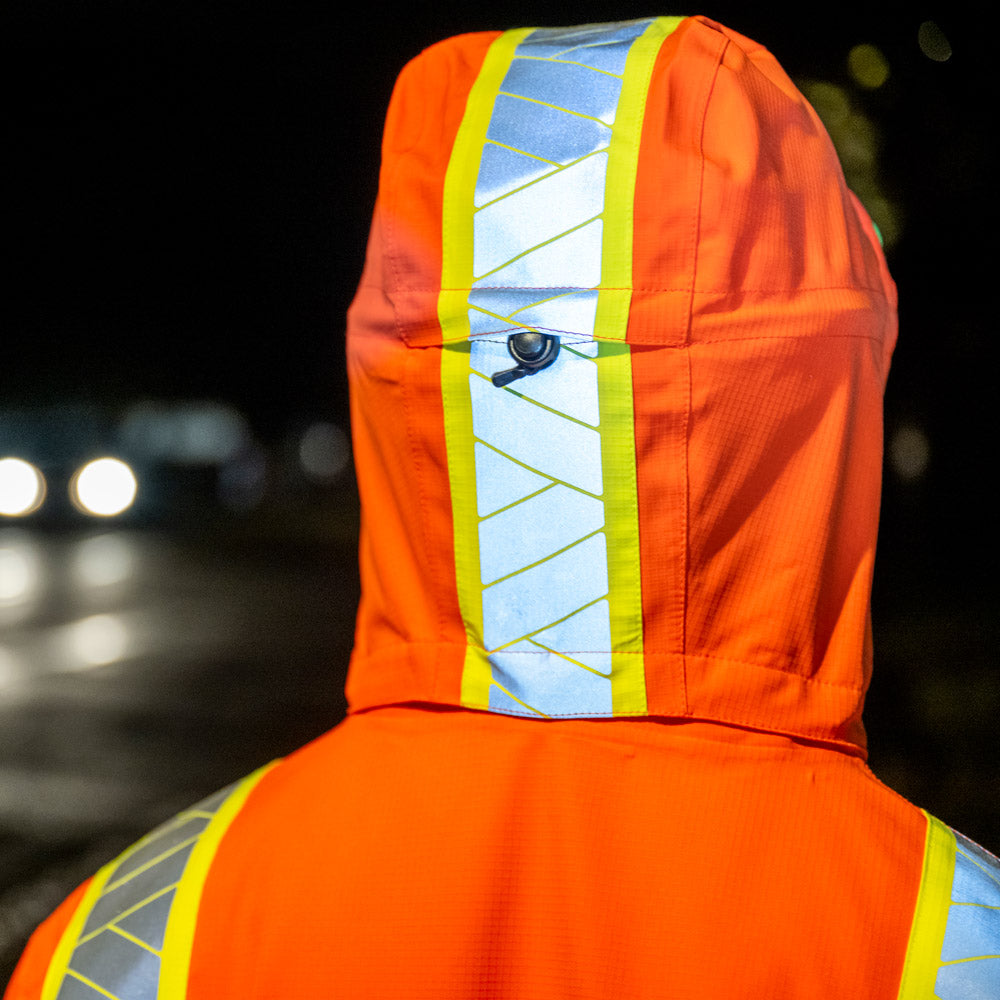 Parka Haute Visibilité Hiver Högert - Jaune Réfléchissant XL - Imperméable Et Isolé - Norme EN ISO 20471