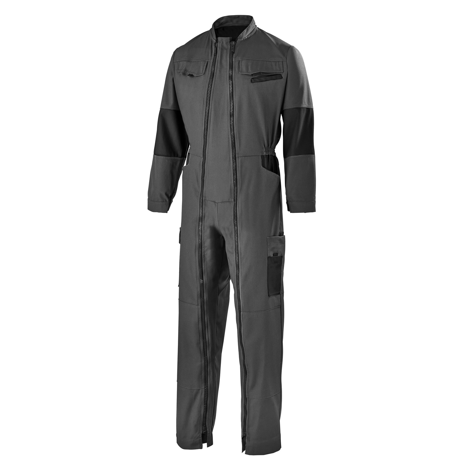 Combinaison 2 zip FACITY Gris Charcoal / Noir Industrie de la marque Cepovett Safety - Photo 3/4