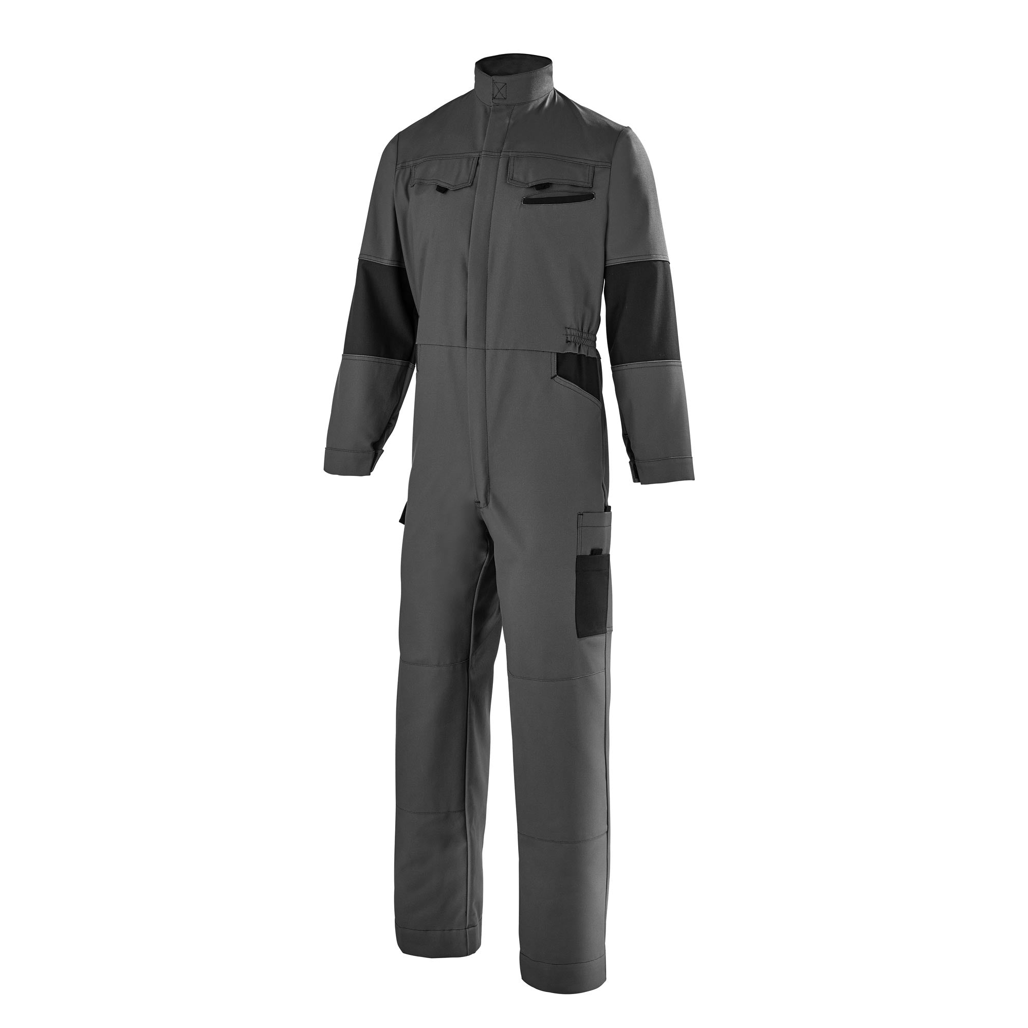 Combinaison 1 zip FACITY Gris Charcoal / Noir Industrie de la marque Cepovett Safety - Photo 3/4