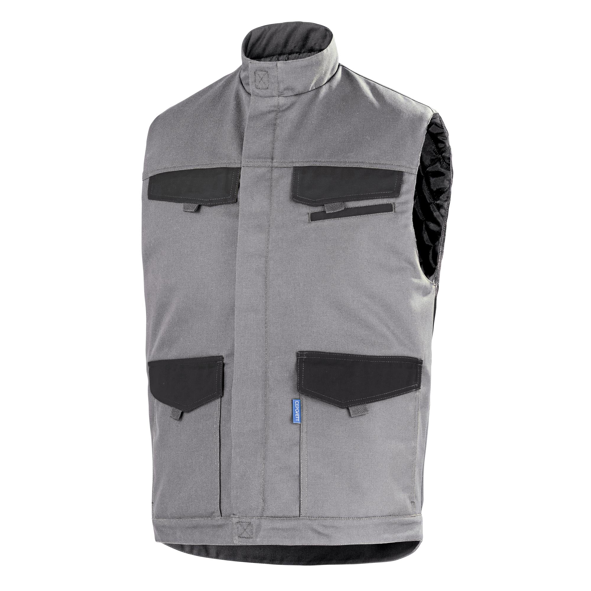 Gilet matelassé FACITY Gris Acier / Noir Industrie de la marque Cepovett Safety - Photo 3/4
