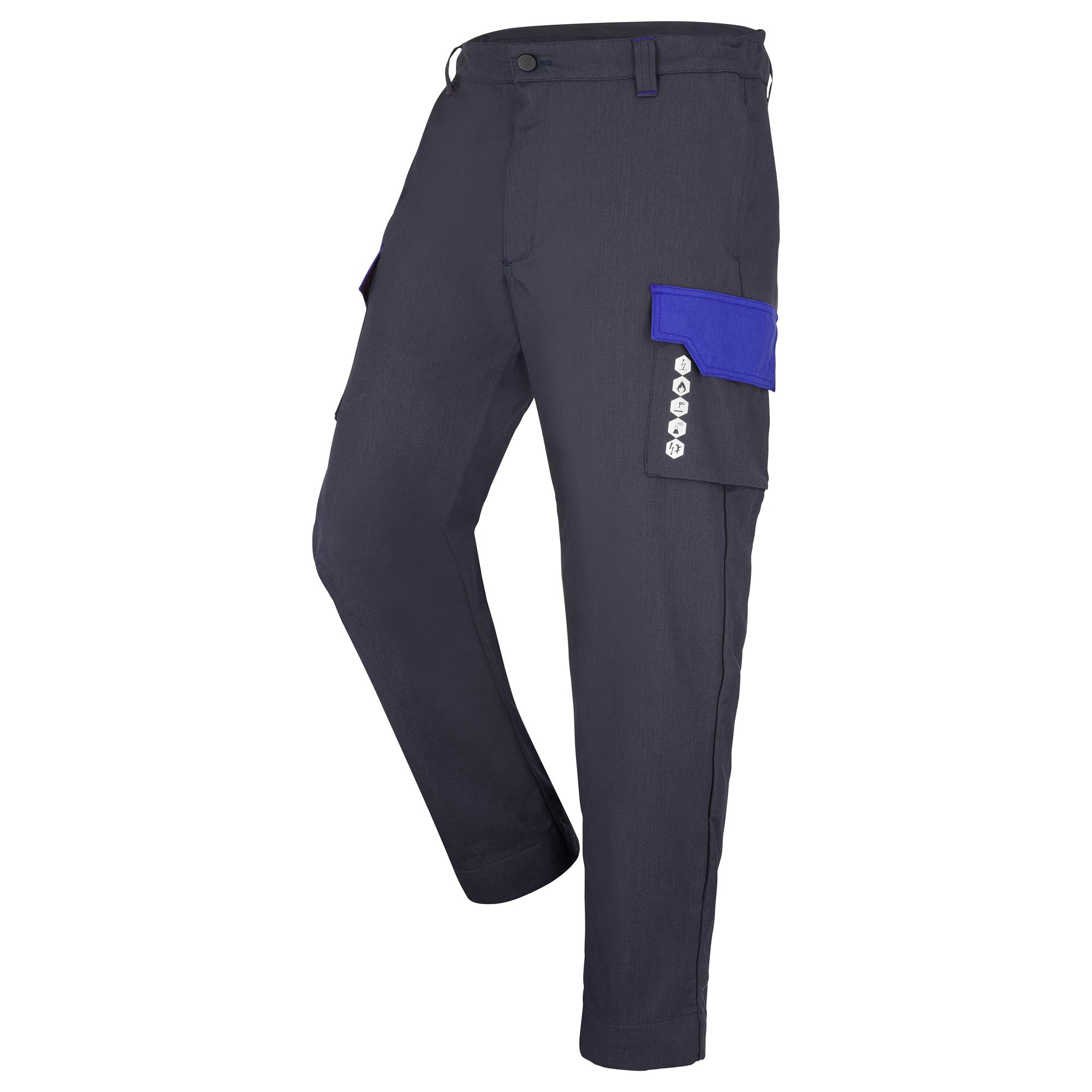 Pantalon FLASH TECH Dark Blue / Bleu Royal Multirisques de la marque Cepovett Safety - Photo 3/4