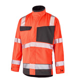 Blouson FLUO ADVANCED Rouge Fluo / Gris Charcoal Haute Visibilité de la marque Cepovett Safety - Photo 3/4