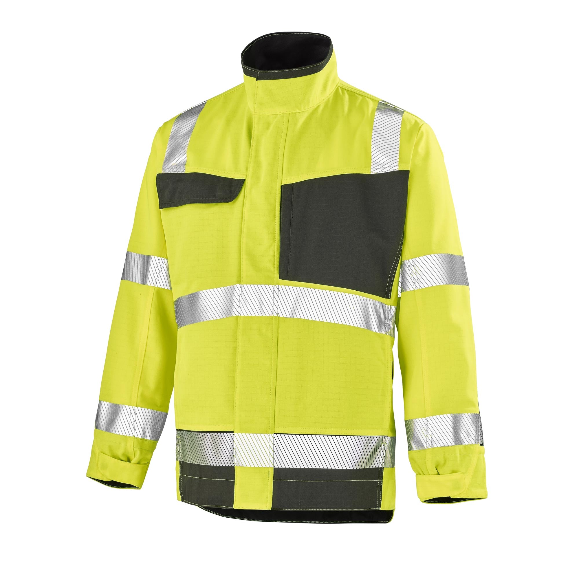 Blouson FLUO ADVANCED Rouge Fluo / Gris Charcoal Haute Visibilité de la marque Cepovett Safety - Photo 3/4
