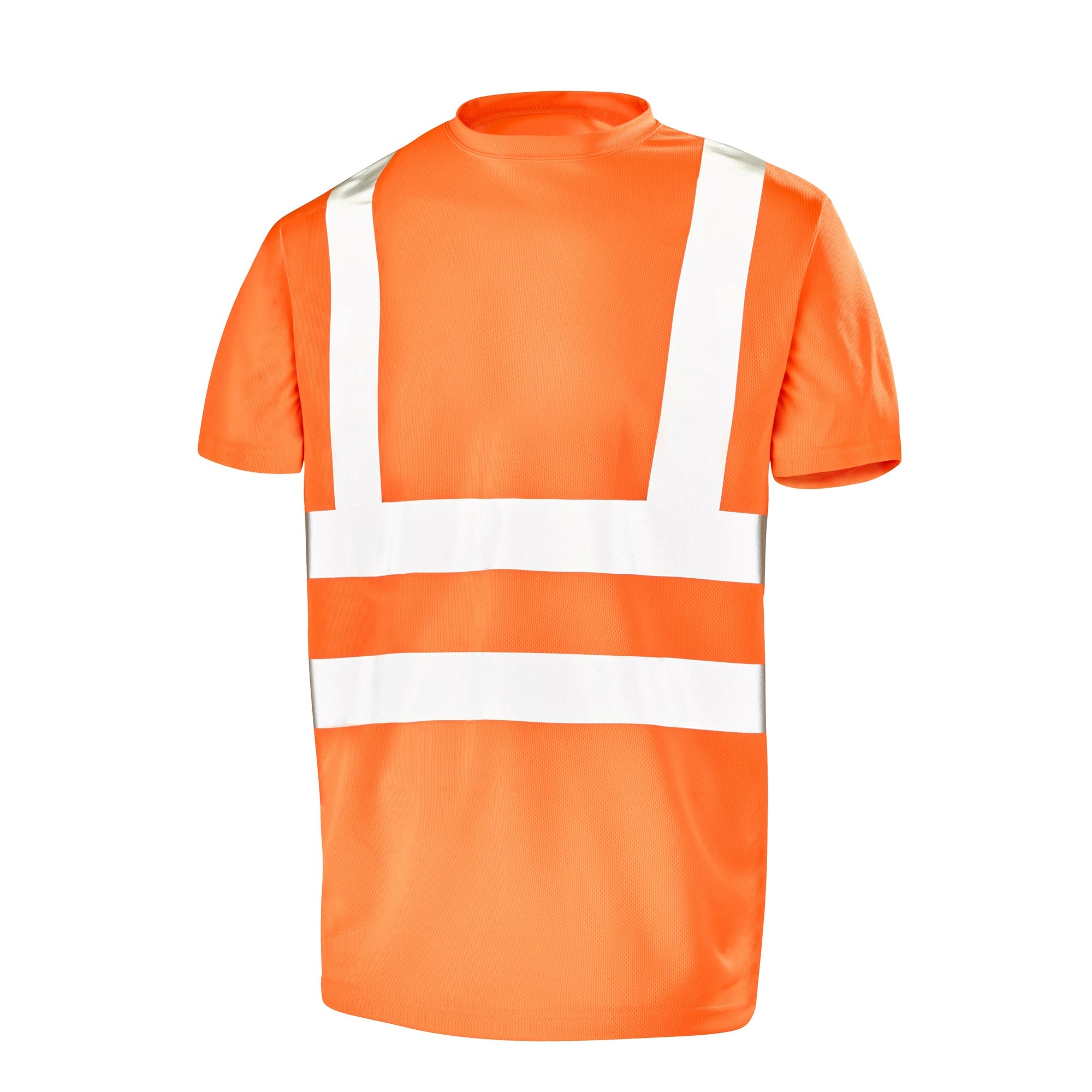 Tee-shirt manches courtes FLUO BASE 2 Orange Fluo Haute Visibilité de la marque Cepovett Safety - Photo 3/4