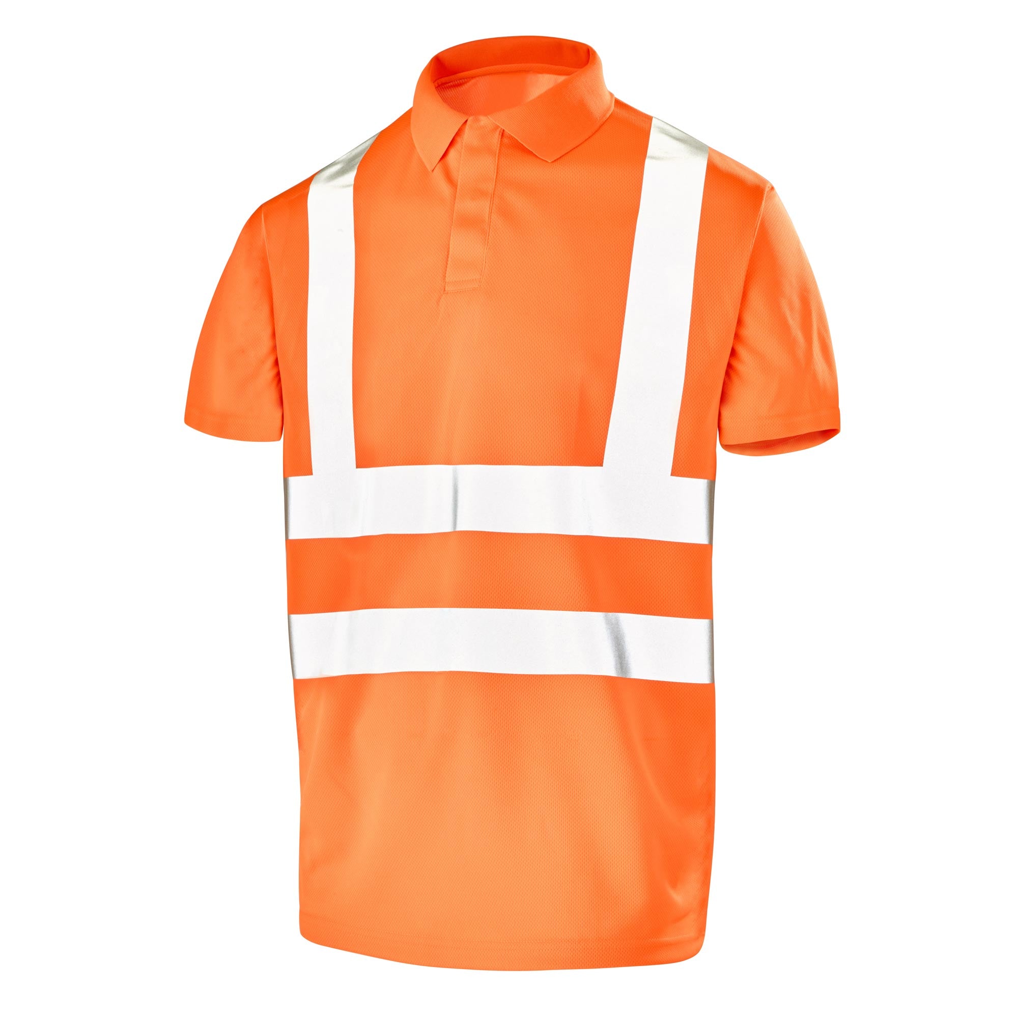 Polo manches courtes FLUO BASE 2 Jaune Fluo Haute Visibilité de la marque Cepovett Safety - Photo 3/4