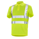 Polo manches courtes FLUO BASE 2 Jaune Fluo Haute Visibilité de la marque Cepovett Safety - Photo 3/4