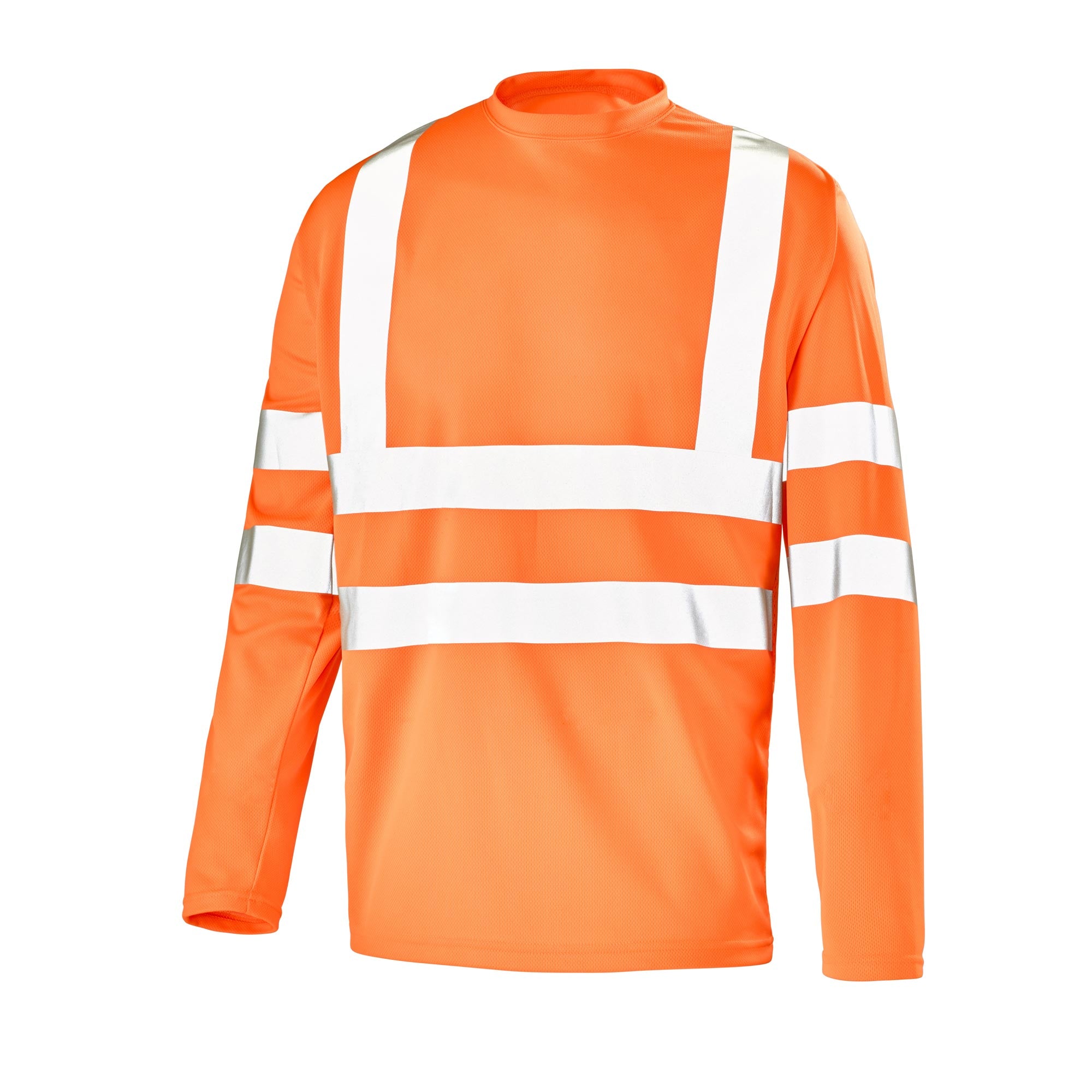 Tee-shirt manches longues FLUO BASE 2 Orange Fluo Haute Visibilité de la marque Cepovett Safety - Photo 3/4